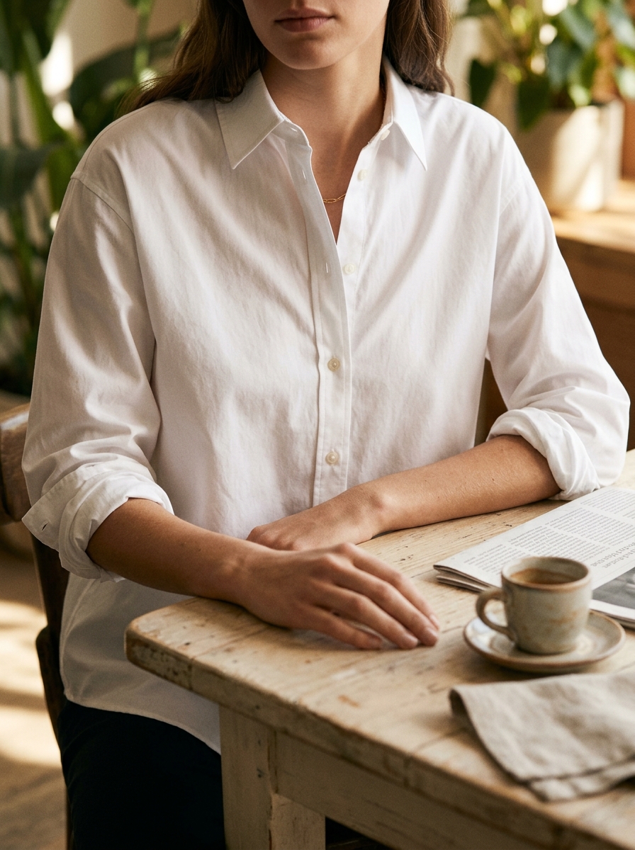 The white cotton shirt is back in rotation.