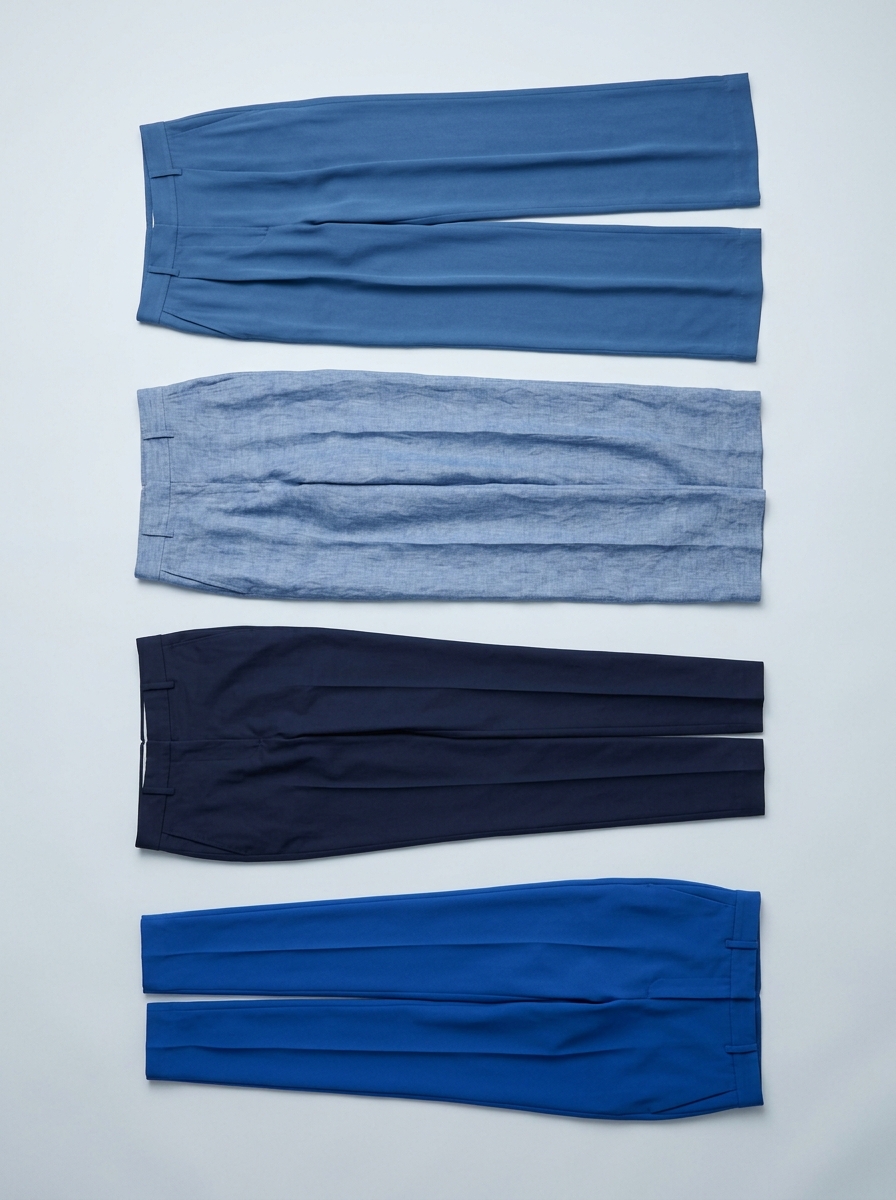 Blue is the leading colour in spring trousers in Germany.