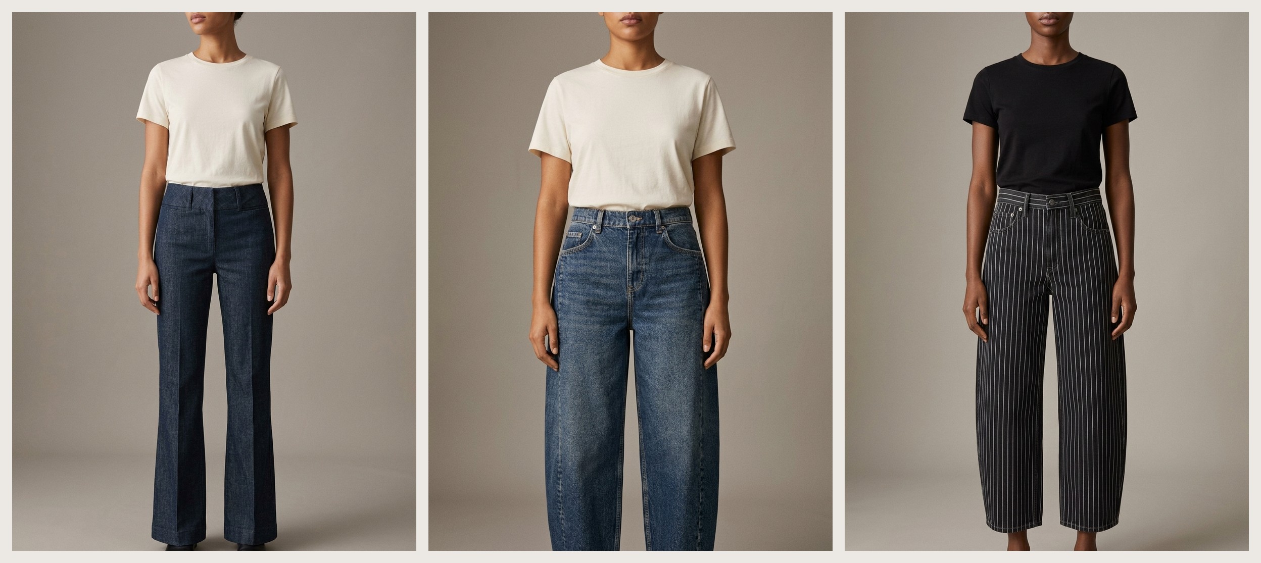 Three top-selling pairs of jeans in the Netherlands.